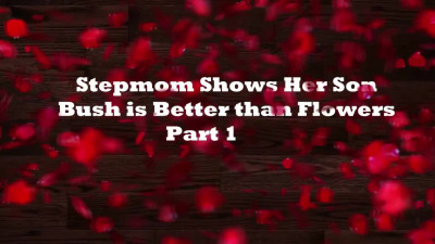 Buxom Redhead MILF Teaches Her Stepson How He Should Take Care Of His GF's Bush On Her Own Example