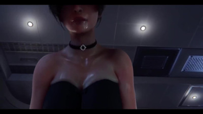 3D game with a choice of how to fuck this brunette with big tits.