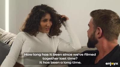Curvy Curly Porn-actress Makes All Her Sexual Desires Come True While Fucking With Her Old Friend
