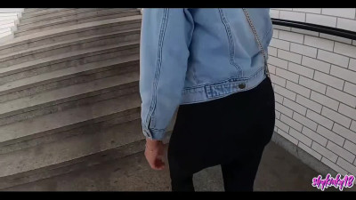 Busty Big-booty Hottie Lets a Guy Ruthlessly Smash And Gape Her Anus In the Public Toilet