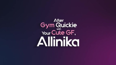 Cute blondy with pretty face gets fucked after the Gym wearing her sport clothes