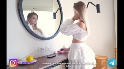 Astonishing lady is being fucked in a hotel room by her boyfriend