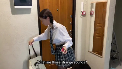 Slim Petite Schoolgirl Helps Her Step-bro Go Through a Breakup By Letting Him Fuck Her