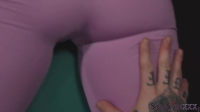 Curvy Busty Plump-booty MILF Ends Her Yoga Workout With Dashing Dick-riding And Hot-doggy Fuck