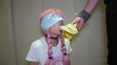 Eager Japanese slut guesses stepbro's dick among other sweets