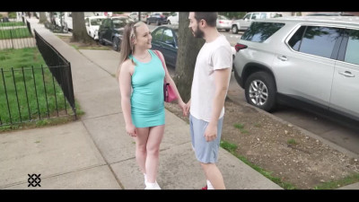 Chubby teen girl comes after school and fucks with beardy BF