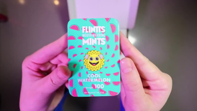 Japanese girl tries flint mints for the best ever sloppy blowjob