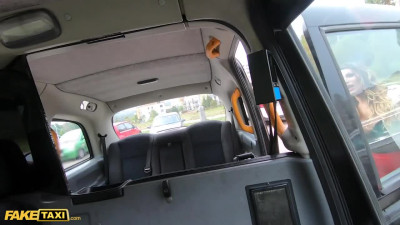 Busty MILF in mesh stockings Lily Veroni takes a ride on Fake Taxi