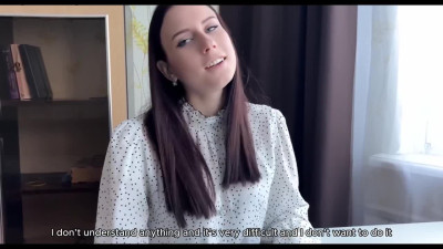 Naughty Russian student offers her horny teacher to fuck