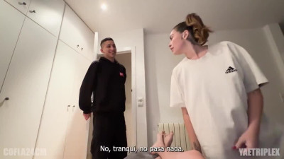 My best friends hot stepsister came to my sleepover and got a dick.