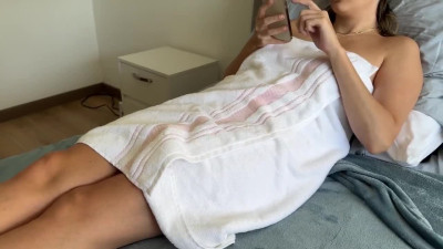 Well-shaped stepdaughter punished for watching porn