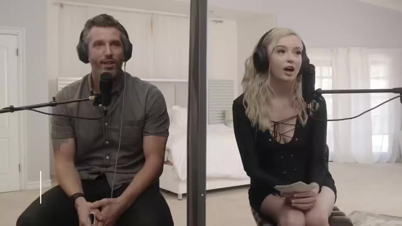 Watch Sexy blonde seduced a guy on a podcast. Full. Duration: 09:56 | ePornBabe.