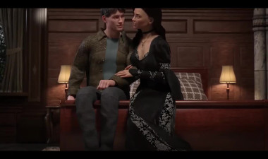 Animated MILF grieves for her departed husband and drowns in passion with her stepson.