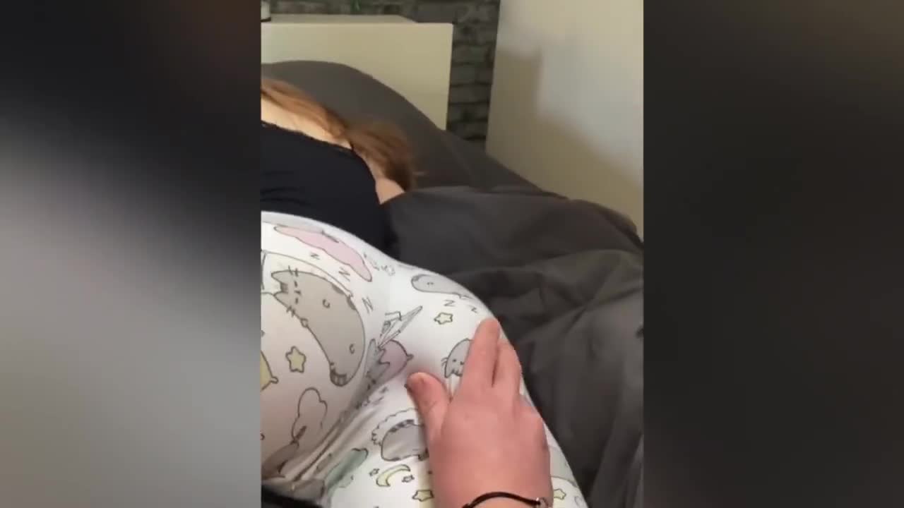 Watch Waking up his girlfriend for a quickie and cumming on her big ass Full. Duration: 07:37 | ePornBabe.