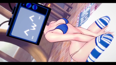 Skibidi Toilet Porn Cartoon - Sexy Fit TV-girl In Bikini And Stockings Enjoys a Big Cock