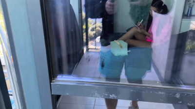 Caught my kink step-sis Melanie Queen masturbating and fuck her while home alone