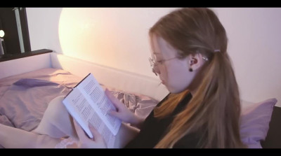 Nerdy babe wants to get fucked instead of studying her homework