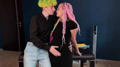 Alt PAWG plays naughty with her inked boyfriend in homemade scenes