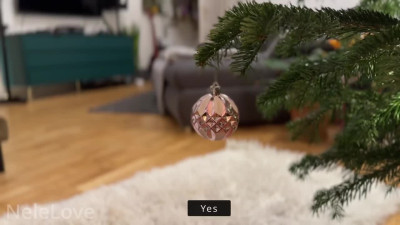 Surprised My Pretty Blonde PAWG Roommate With a Sex-toy And My Huge Boner On Christmas Eve