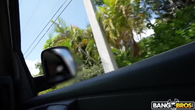 Pretty Blonde Teen Cutie Goes Really Slutty In the Bang Bus Letting a Guy Fuck Her Hard For Money
