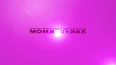 Splendid lustful milf seduces her stepson and gets fucked in the kintchen table