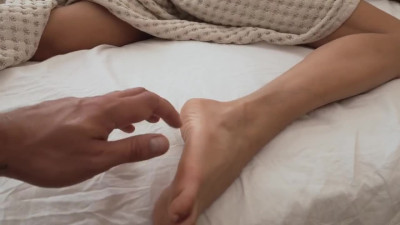 I wake up her pussy with licking and fuck it while her husband in the shower