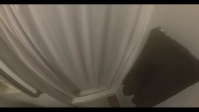 Curvy wife with big boobies covered with cum after late night sex