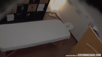 Cute girl with perfect body and short hair gets fucked after getting a sensual massage
