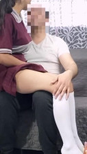 Mexican schoolgirl rides tutor's cock in her sexy uniform - Amateur Porn