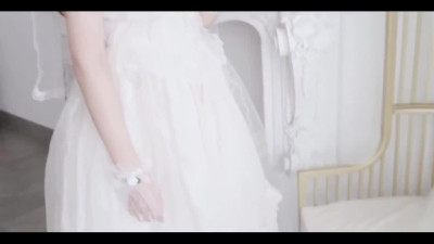 Charming Tender Asian Braid Gets Fucked And Creampied Right In Her Poofy Wedding Dress