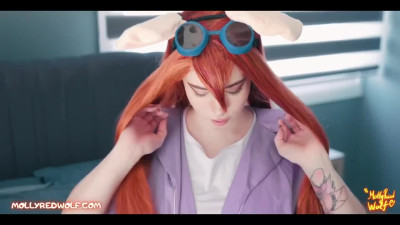 Redhead Gadget Hackwrench gives sloppy head before fuck with BF