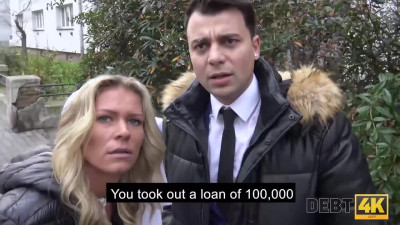 Lovely Slim Blonde Teen Pays Off Her Debt By Pleasing the Debt Collector With BJ And Anal