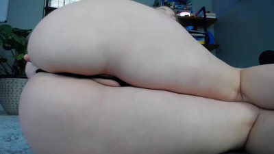 Solo girl stuffed her puffy pussy with black panties! Webcam Show