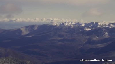 A lucky muscular guy has sex with four pretty teens in the mountain cabin