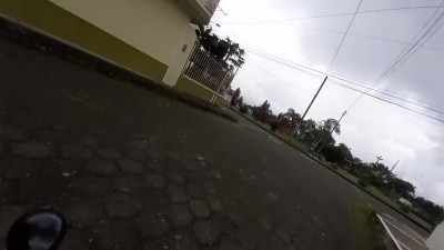 The guy met a whore on the road and fucked her in the bushes